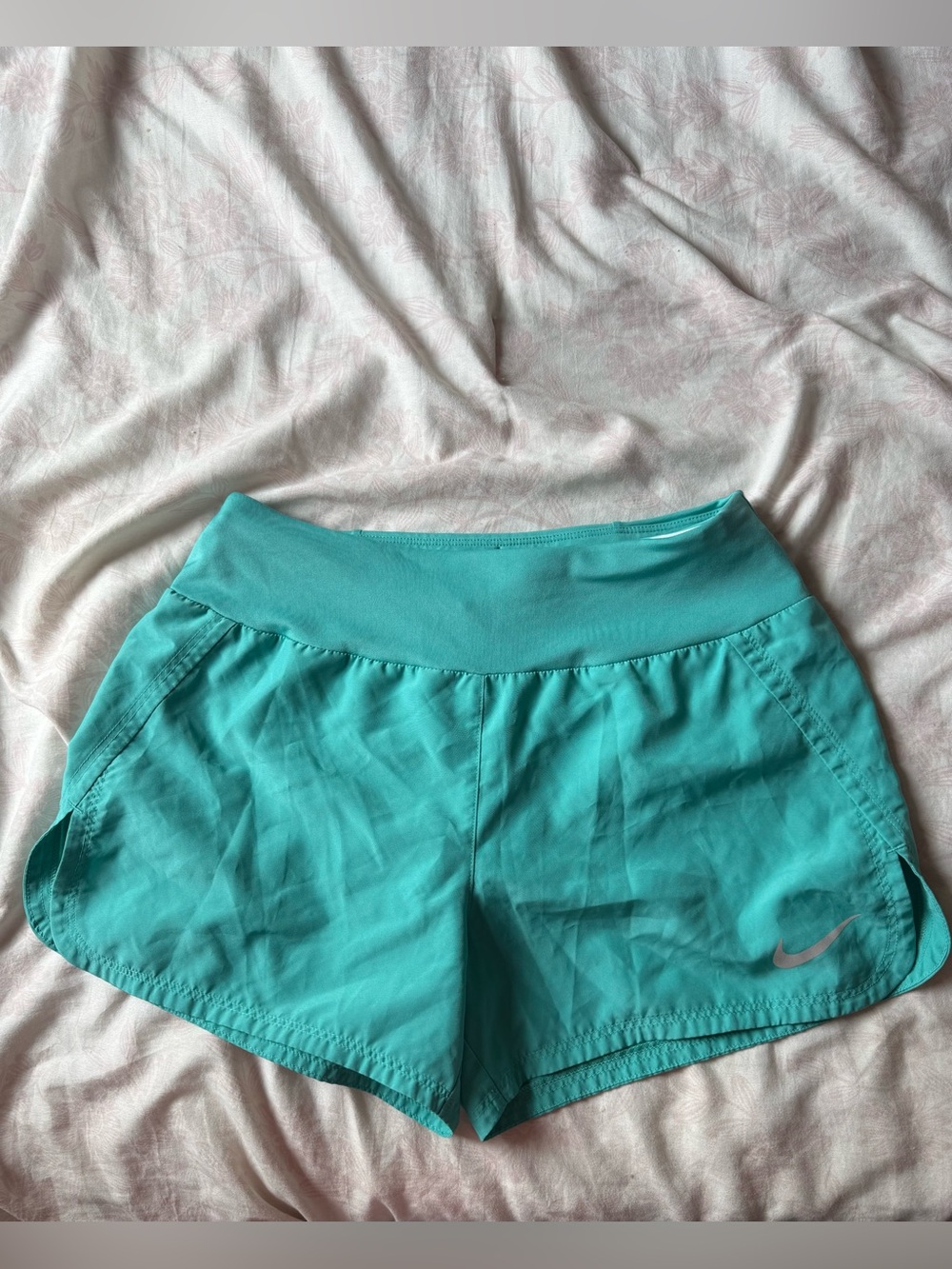 Nike Women's Teal Athletic Running Shorts